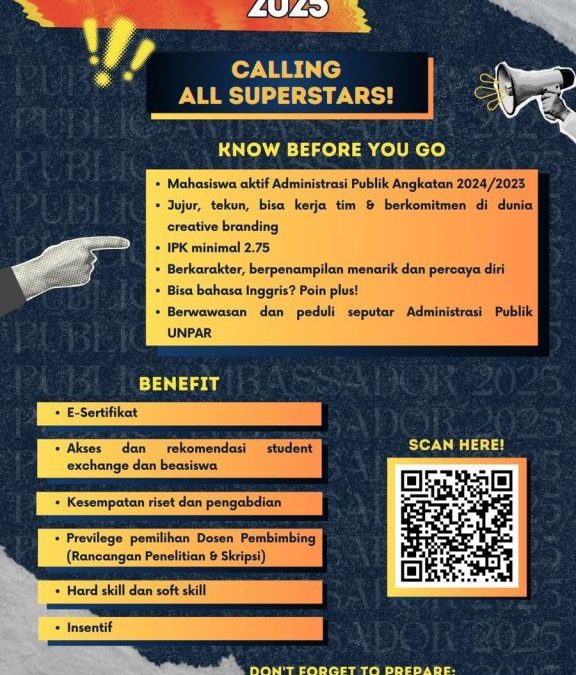 OPEN RECRUITMENT PUBLIC AMBASSADOR 2025